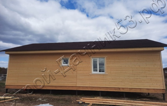 4 Брусовой дом ОД–14, 7×8, 56М², Ленинградская область, Волосовский район, деревня Торосово (3)